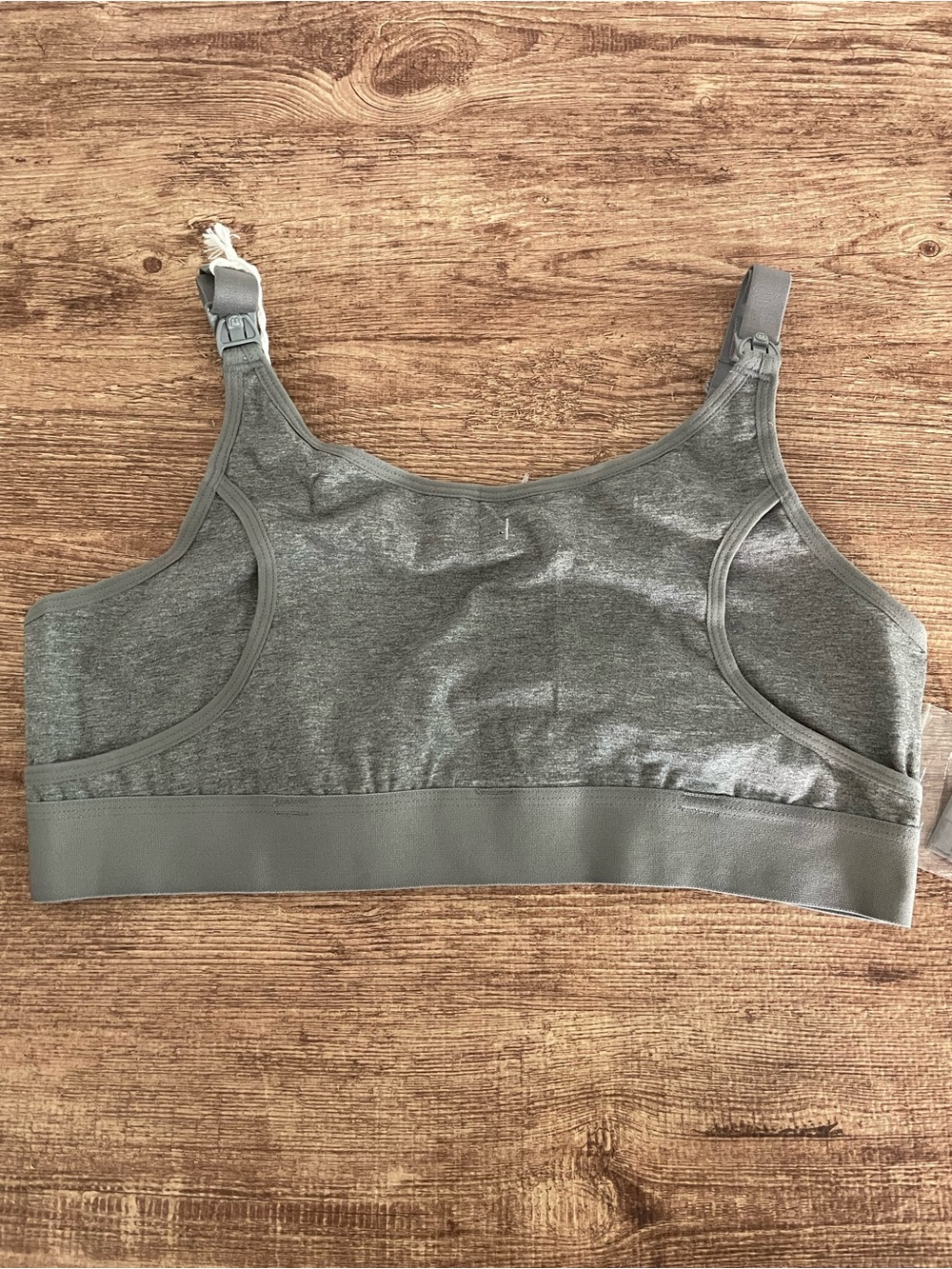 NWT Mom Cozy Heather Gray Pumping Bra Size Medium